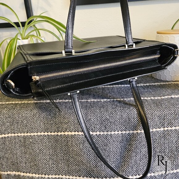 Kate Spade Patterson Drive Geraldine Tote Satchel – Black Leather - Picture 10 of 15